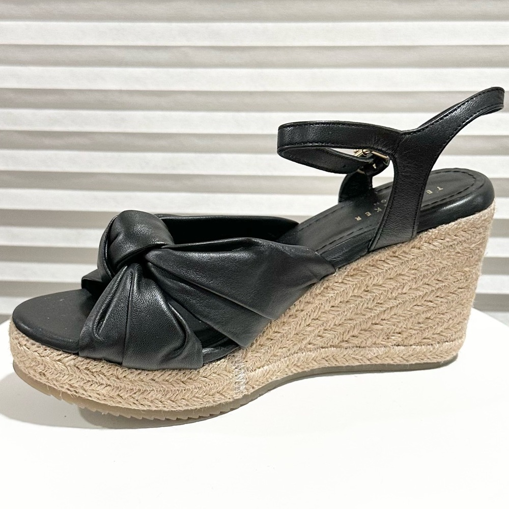 🌸TED BAKER🌸 Taymin Knotted Espadrille Wedge Sandal Size: 37 - Picture 5 of 12